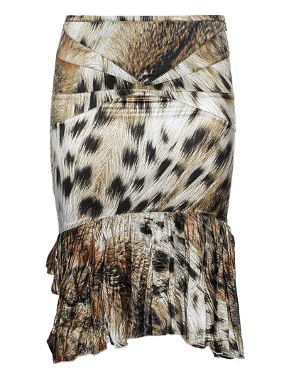 Pre-owned Just Cavalli Vintage 2023  Animal-print Skirt