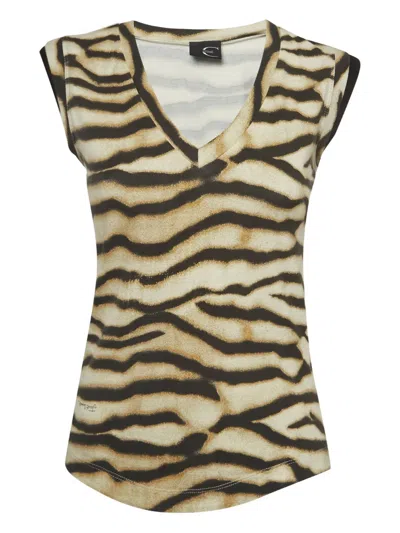 Pre-owned Just Cavalli Vintage Animal-print Tank Top
