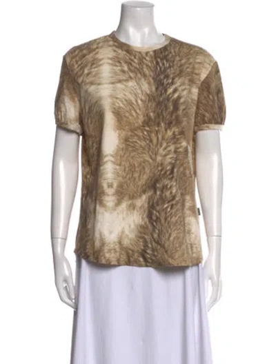 Pre-owned Just Cavalli Vintage Animal Print T-shirt In Neutral