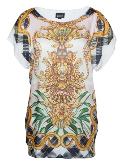 Pre-owned Just Cavalli Vintage Baroque-print T-shirt