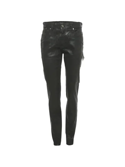 Pre-owned Just Cavalli Vintage Coated Slim-fit Jeans In Black