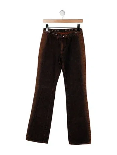 Pre-owned Just Cavalli Vintage Flared Jeans In Red