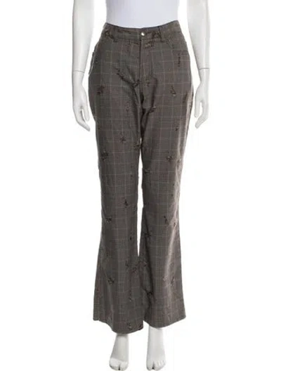 Pre-owned Just Cavalli Vintage Flared Pants In Gray