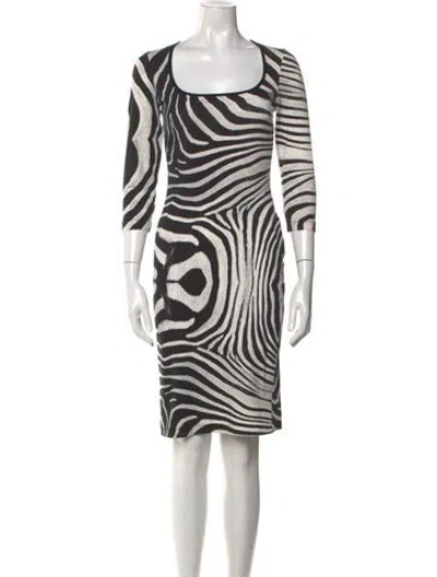 Pre-owned Just Cavalli Vintage Knee-length Dress In Black