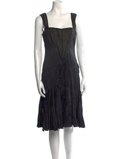 Pre-owned Just Cavalli Vintage Knee-length Dress In Black