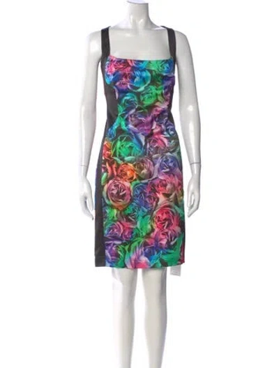 Pre-owned Just Cavalli Vintage Knee-length Dress In Black