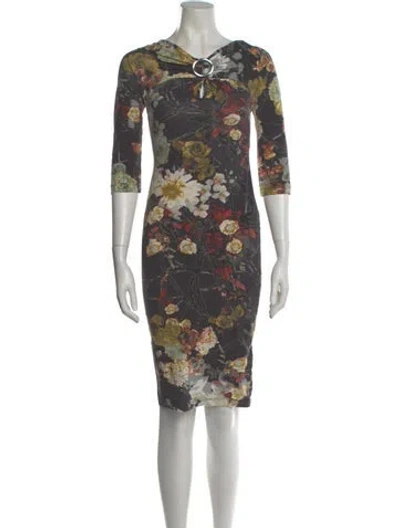Pre-owned Just Cavalli Vintage Knee-length Dress In Black