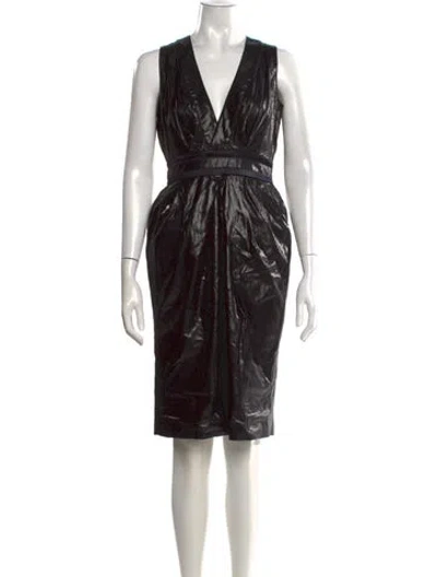 Pre-owned Just Cavalli Vintage Knee-length Dress In Black