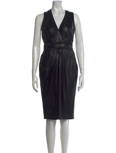 Pre-owned Just Cavalli Vintage Knee-length Dress In Black