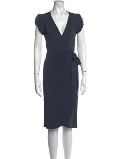 Pre-owned Just Cavalli Vintage Knee-length Dress In Blue