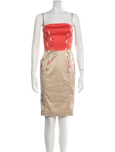 Pre-owned Just Cavalli Vintage Knee-length Dress In Neutral