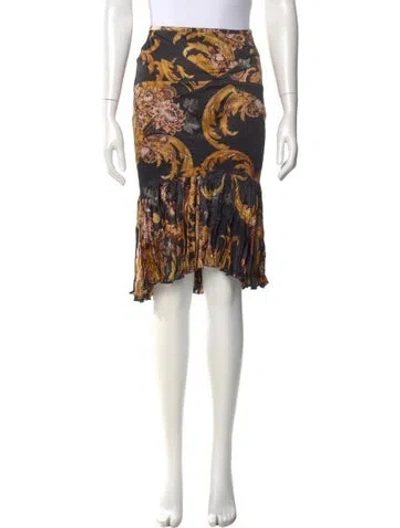 Pre-owned Just Cavalli Vintage Knee-length Skirt In Black