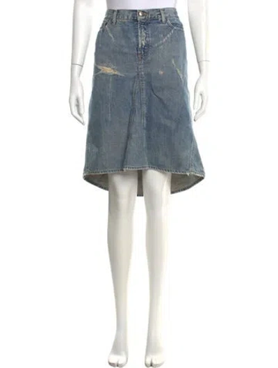 Pre-owned Just Cavalli Vintage Knee-length Skirt In Blue