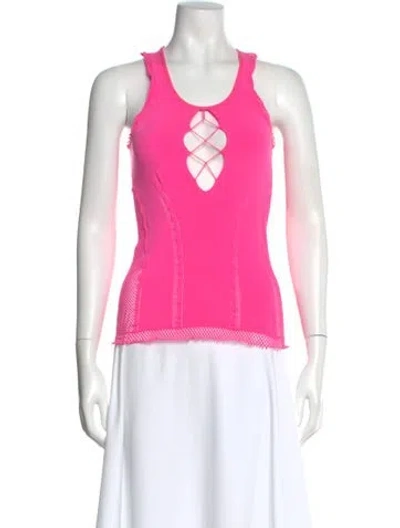 Pre-owned Just Cavalli Vintage Late 2000's - Early 2010's Top In Pink