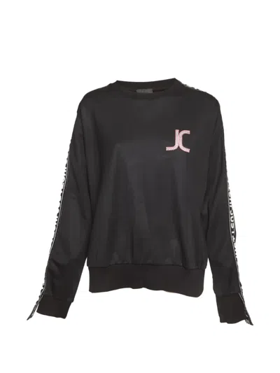 Pre-owned Just Cavalli Vintage Logo-patch Sweatshirt In Black