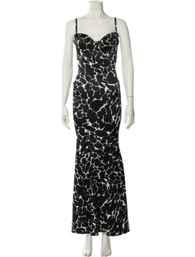 Pre-owned Just Cavalli Vintage Long Dress In Black