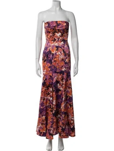 Pre-owned Just Cavalli Vintage Long Dress In Orange