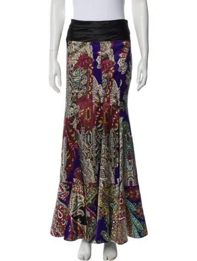 Pre-owned Just Cavalli Vintage Long Skirt In Black