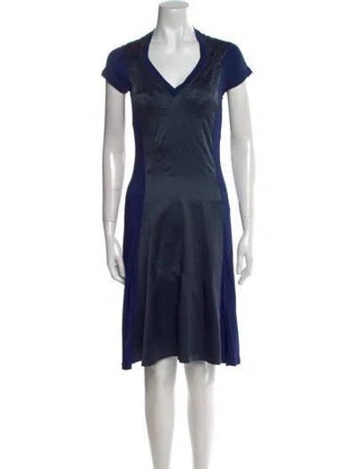 Pre-owned Just Cavalli Vintage Midi Length Dress In Blue