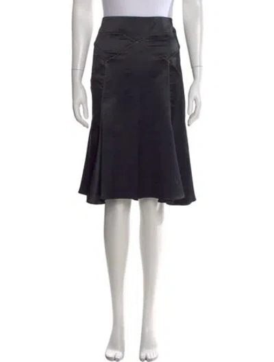 Pre-owned Just Cavalli Vintage Midi Length Skirt In Black