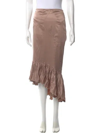 Pre-owned Just Cavalli Vintage Midi Length Skirt In Pink