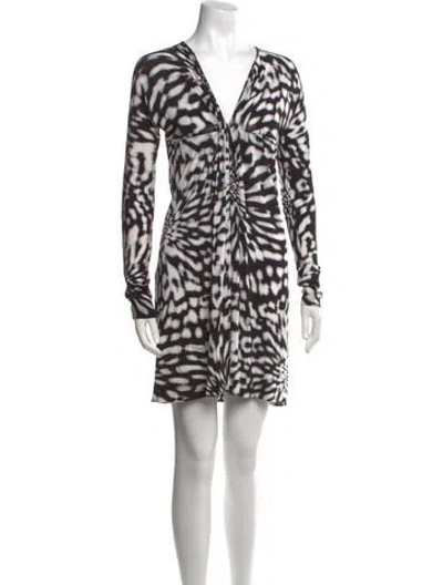 Pre-owned Just Cavalli Vintage Mini Dress In Black