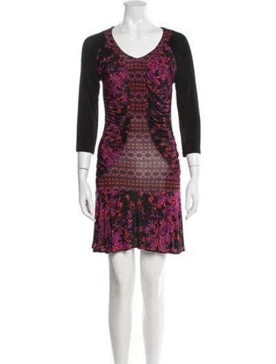 Pre-owned Just Cavalli Vintage Mini Dress In Black