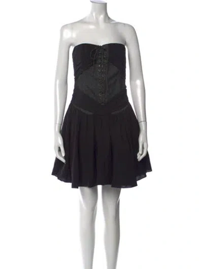 Pre-owned Just Cavalli Vintage Mini Dress In Black