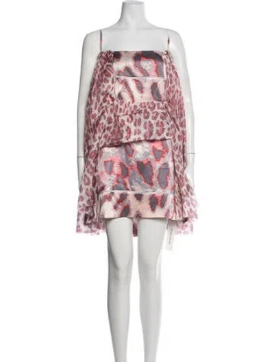 Pre-owned Just Cavalli Vintage Mini Dress In Pink