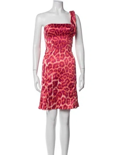 Pre-owned Just Cavalli Vintage Mini Dress In Pink