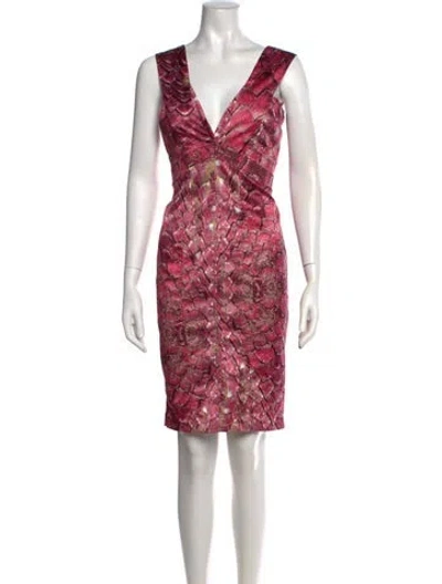 Pre-owned Just Cavalli Vintage Mini Dress In Pink