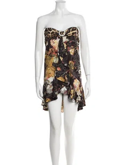 Pre-owned Just Cavalli Vintage Mini Skirt In Black