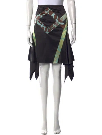 Pre-owned Just Cavalli Vintage Mini Skirt In Black
