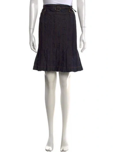 Pre-owned Just Cavalli Vintage Mini Skirt In Blue