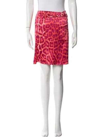 Pre-owned Just Cavalli Vintage Mini Skirt In Pink