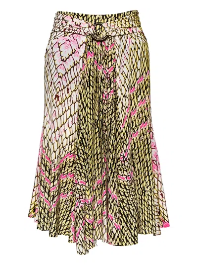 Pre-owned Just Cavalli Vintage  Animal-print Skirt