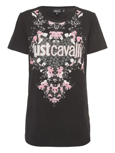 Pre-owned Just Cavalli Vintage  Floral-print T-shirt