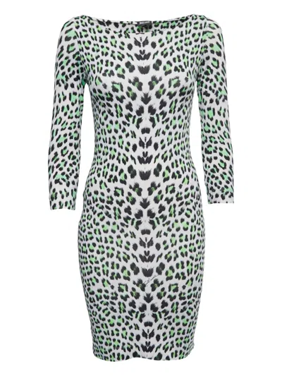 Pre-owned Just Cavalli Vintage  Leopard-print Dress