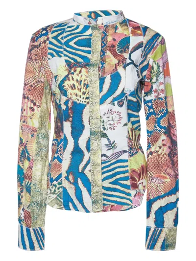 Pre-owned Just Cavalli Vintage  Patchwork Shirt