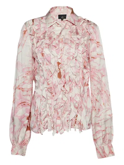 Pre-owned Just Cavalli Vintage  Printed Silk Shirt