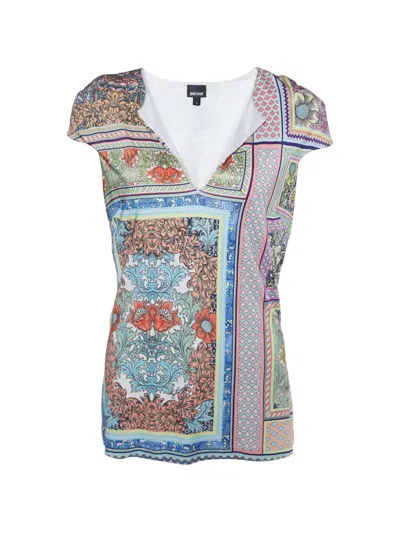 Pre-owned Just Cavalli Vintage Printed Jersey T-shirt In Neutral