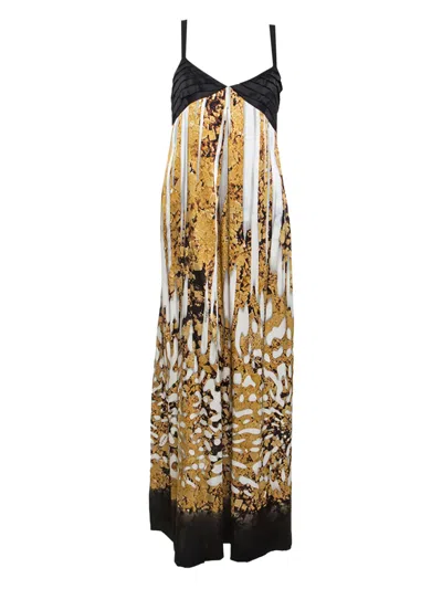 Pre-owned Just Cavalli Vintage Printed Midi Dress