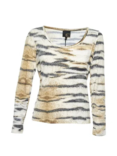Pre-owned Just Cavalli Vintage Printed T-shirt In Neutral