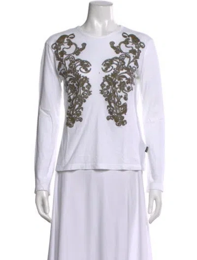 Pre-owned Just Cavalli Vintage Printed T-shirt In White
