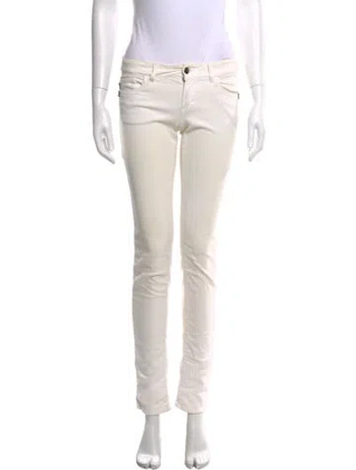 Pre-owned Just Cavalli Vintage Skinny Leg Pants In Neutrals