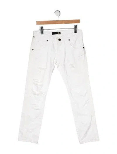 Pre-owned Just Cavalli Vintage Slim Fit Jeans In White