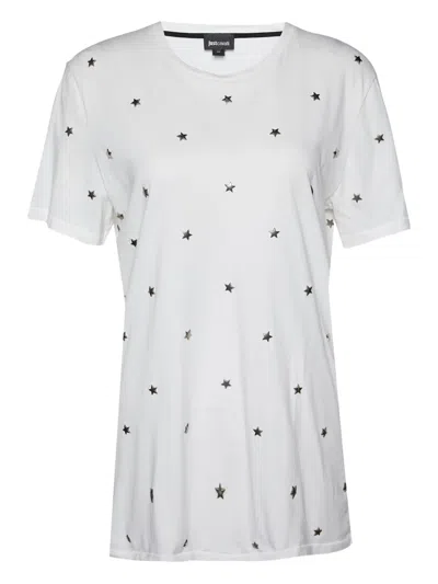 Pre-owned Just Cavalli Vintage Star-motif Cotton Top