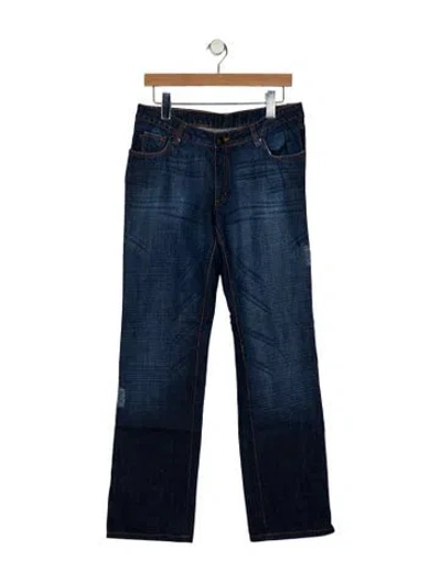Pre-owned Just Cavalli Vintage Straight Leg Jeans In Blue