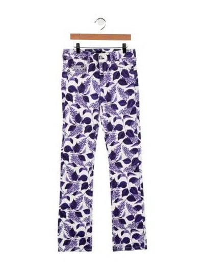 Pre-owned Just Cavalli Vintage Straight Leg Jeans In Purple