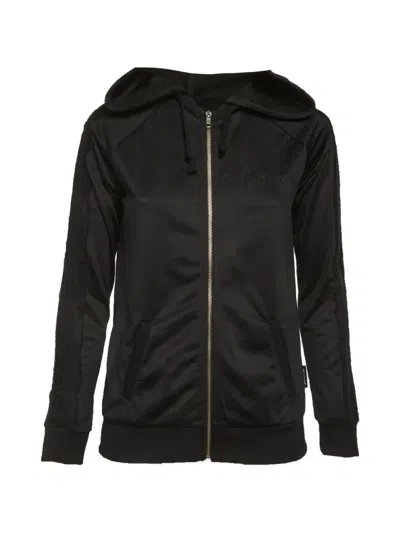 Pre-owned Just Cavalli Vintage Zip-up Hoodie In Black